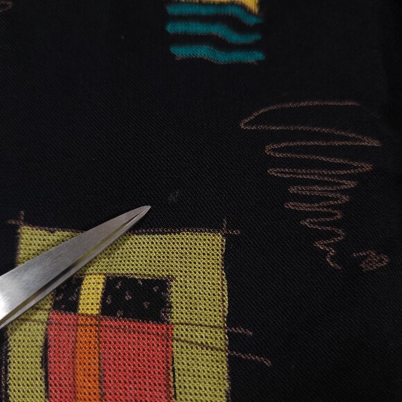 Haupt Short Sleeve Button Shirt Mens 42-L 16.5 Abstract Geometric Artsy - Picture 9 of 16